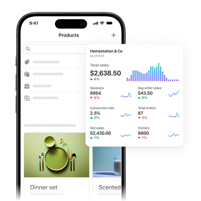 Manage your store from the app