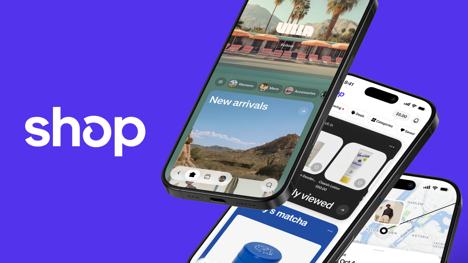 Shopify SHOP app, on your customer's phone